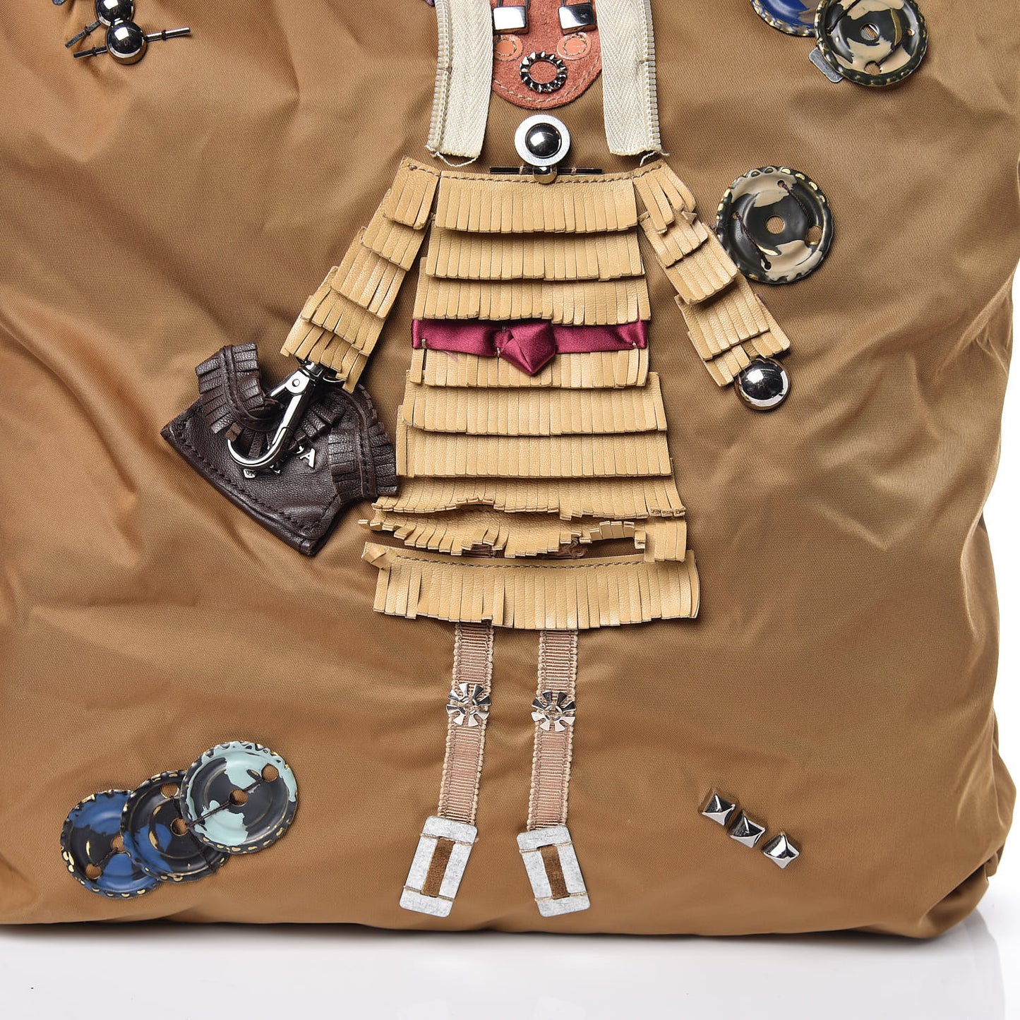 Tessuto Nylon Robot Tote Tabacco