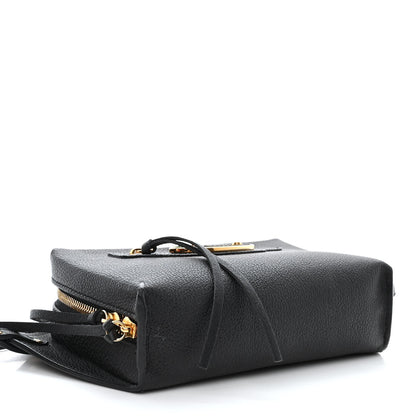 Balenciaga Chevre Gold Metallic Edge Hardware Bum Bag Black 4 of 12