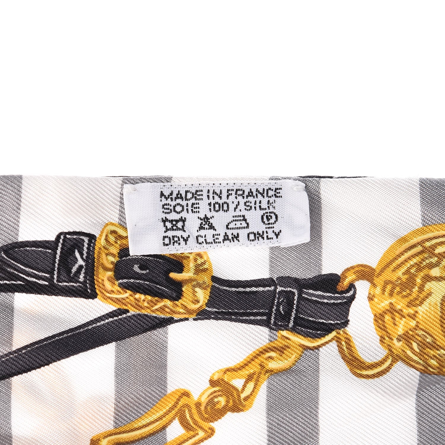 Hermes Silk Brides de Gala Bayaderes Twilly White Gris Anthracite 3 of 5