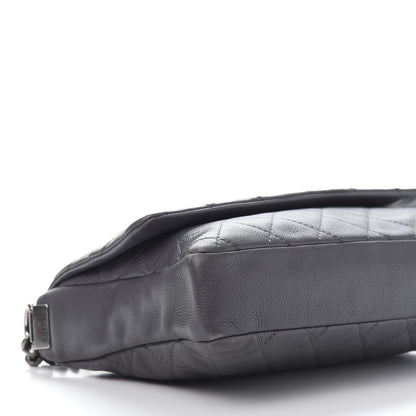 Chanel Calfskin Quilted Couture Messenger Grey 8 of 12