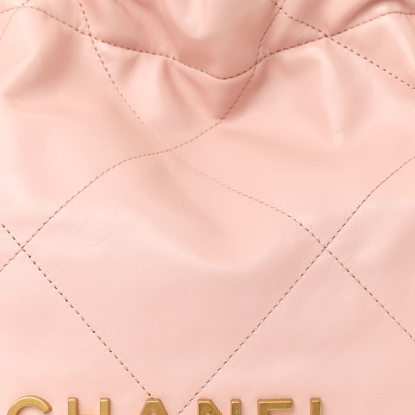Shiny Calfskin Quilted Small Chanel 22 Rose