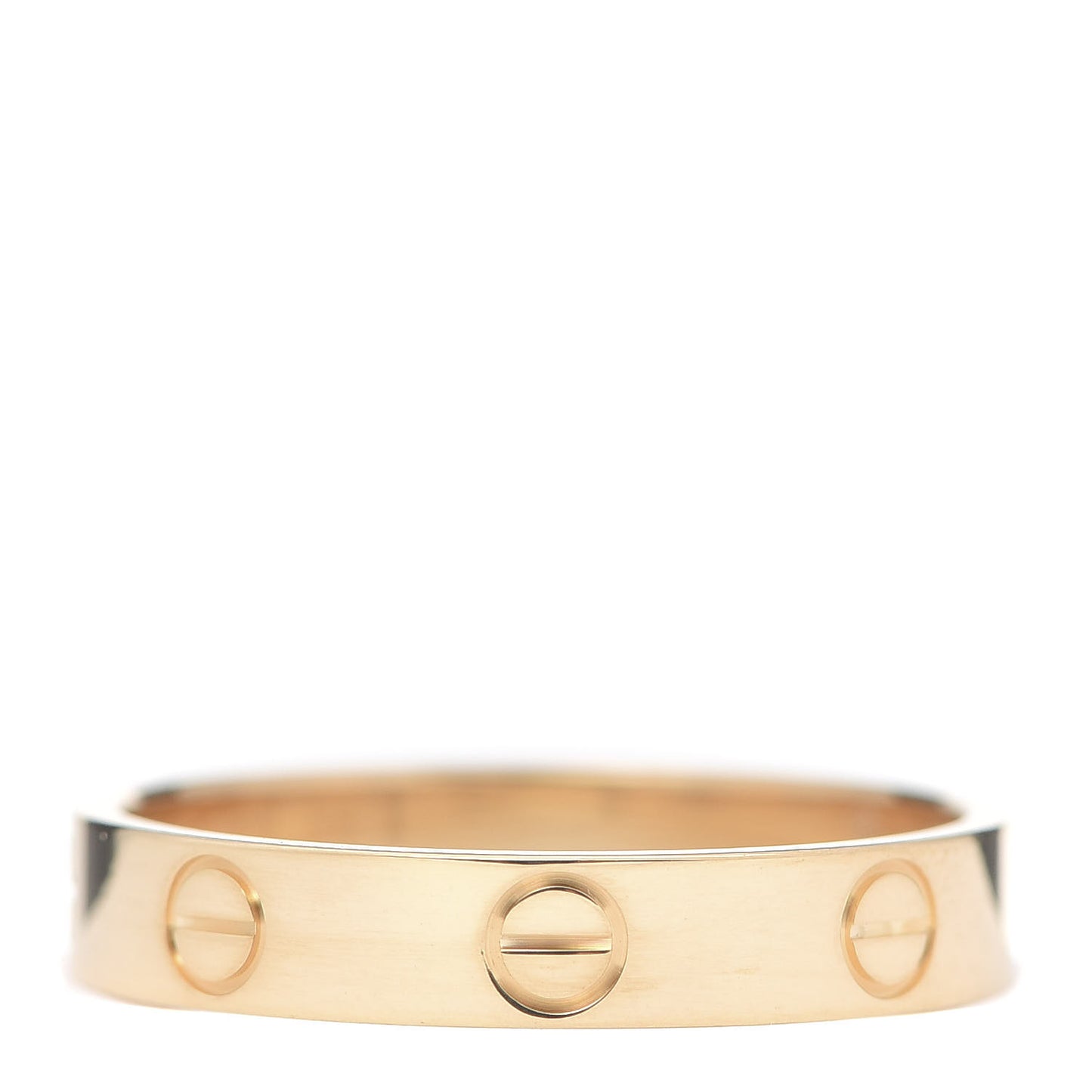 18K Yellow Gold 3.5mm LOVE Wedding Band Ring 55 7.25