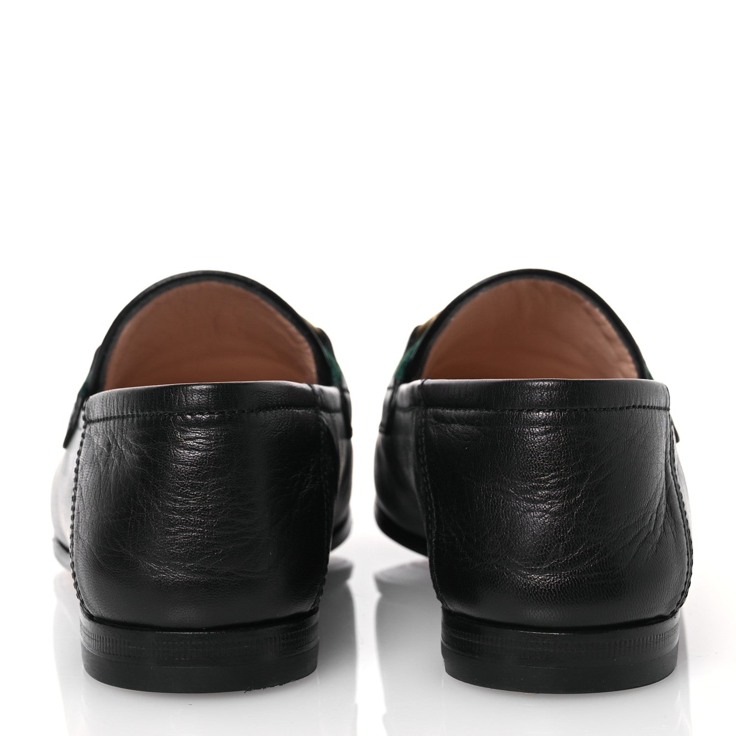 Gucci Malaga Kid Web Womens Horsebit Loafers 35.5 Black 5 of 15