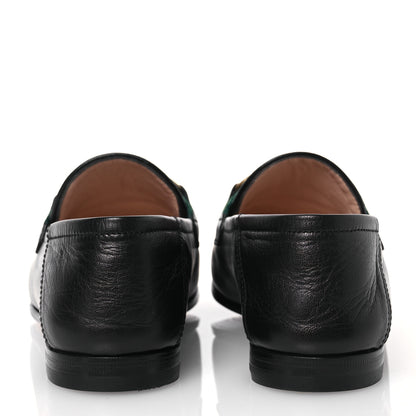 Gucci Malaga Kid Web Womens Horsebit Loafers 35.5 Black 5 of 15