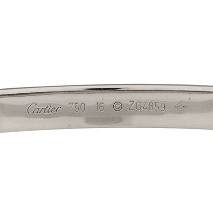 Cartier 18K White Gold LOVE Bracelet 16 5 of 8
