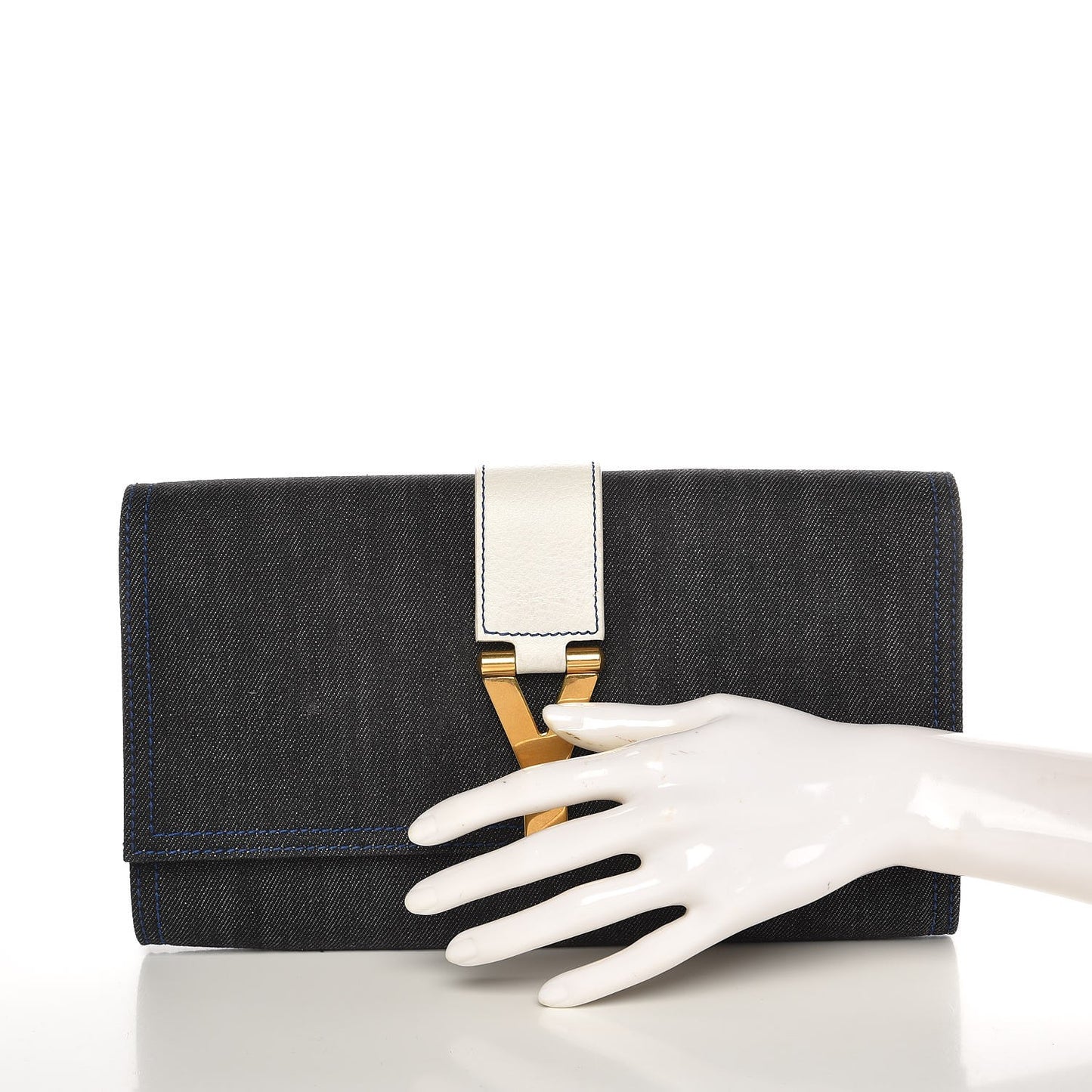 Denim Classic Y Ligne Clutch