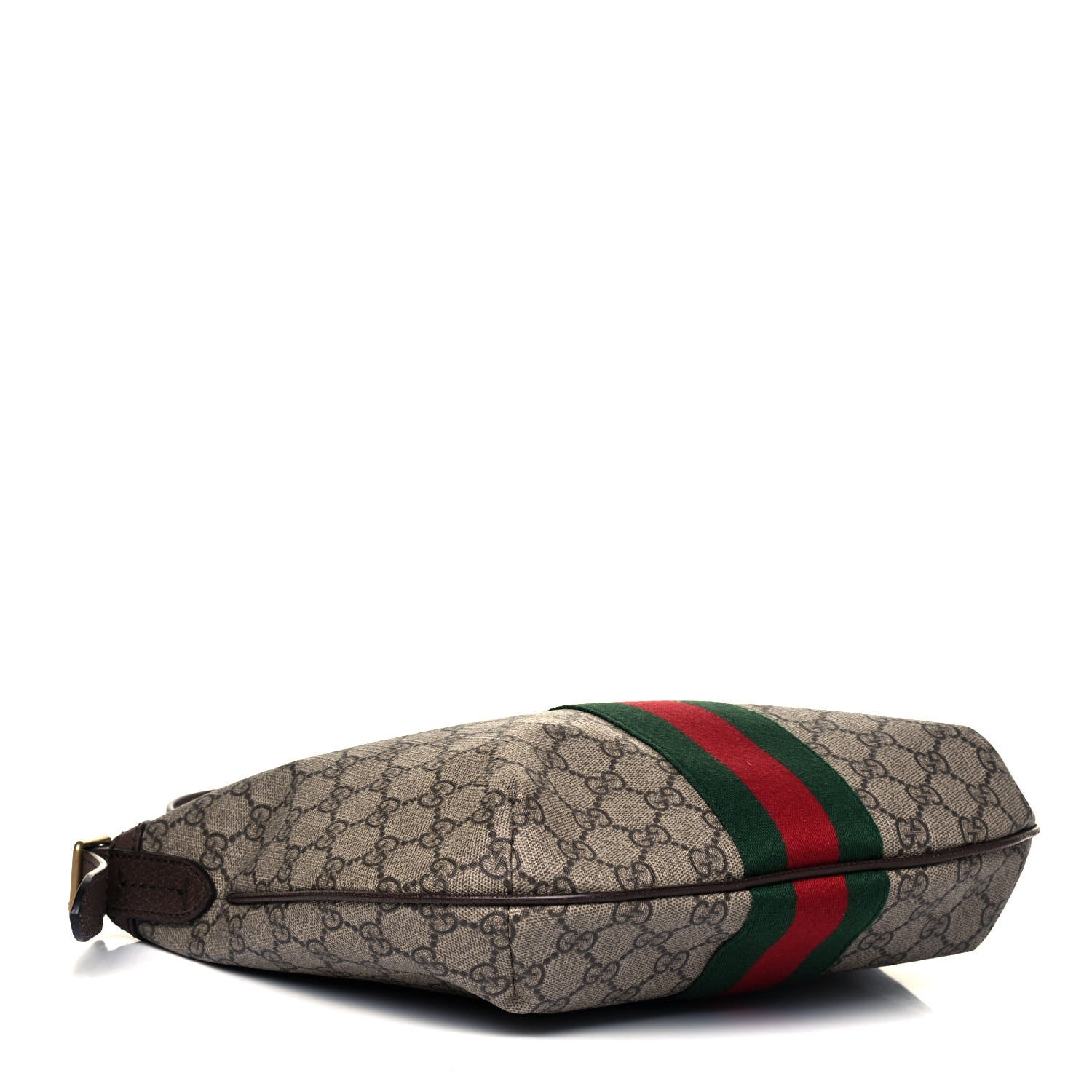 Gucci GG Supreme Monogram Web Small Ophidia Half Moon Hobo Brown 4 of 9