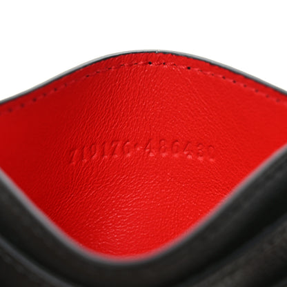 Alexander McQueen Calfskin Skull Card Holder Black 7 of 8