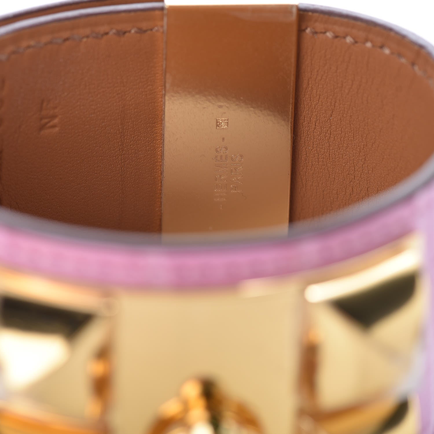 Hermes Matte Alligator Collier De Chien CDC Bracelet 5P Pink 7 of 8