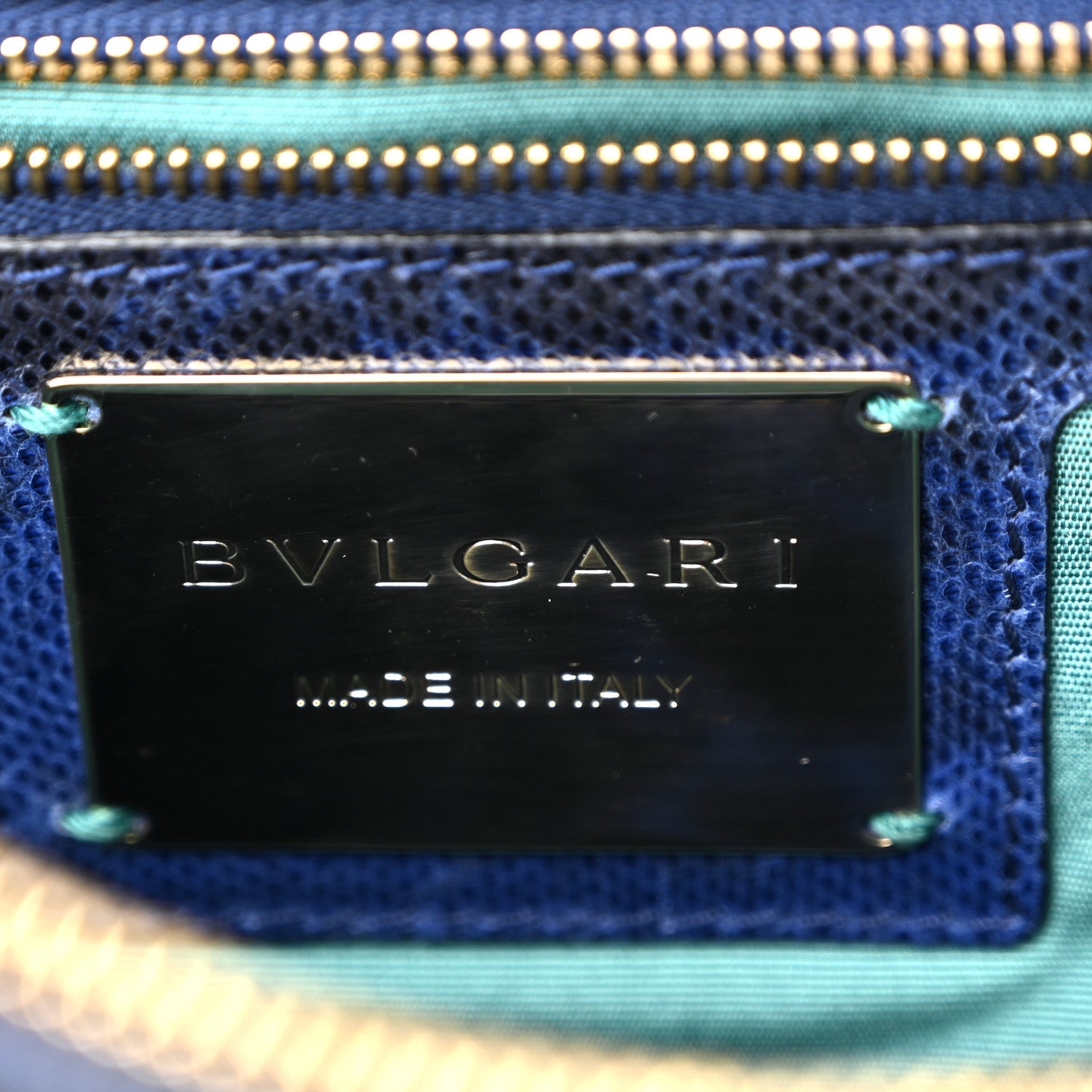 Bulgari Shiny Karung Medium Serpenti Forever Crossbody Bag Dark Blue 7 of 10