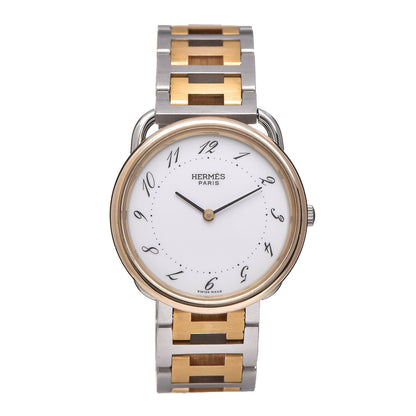 Hermes Stainless Steel 33mm Arceau Clipper Quartz Watch Gold 1 of 6