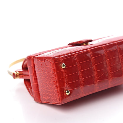 Judith Leiber Crocodile Crystal Evening Bag Red 10 of 14