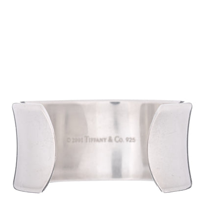 Tiffany Sterling Silver Wide 1837 Cuff Bracelet 3 of 4