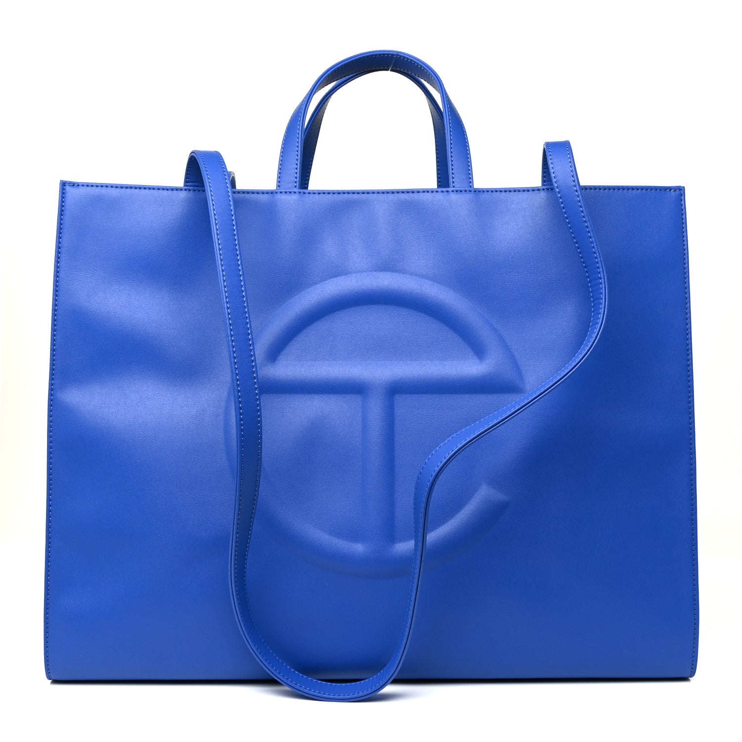 Telfar Vegan Leather Large Shopping Bag Painters Tape 1 of 10