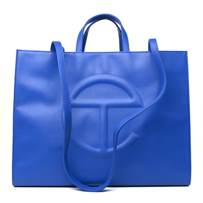 Telfar Vegan Leather Large Shopping Bag Painters Tape 1 of 10