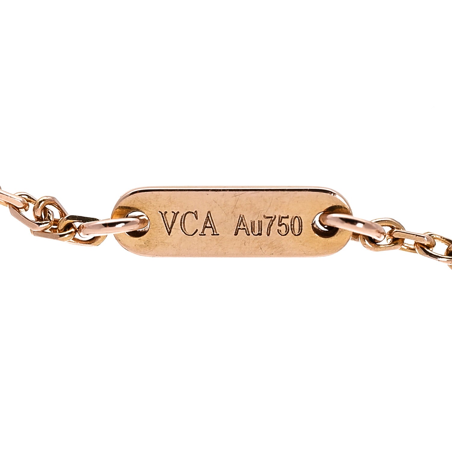 Van Cleef & Arpels 18K Rose Gold Carnelian Sweet Alhambra Bracelet 3 of 5