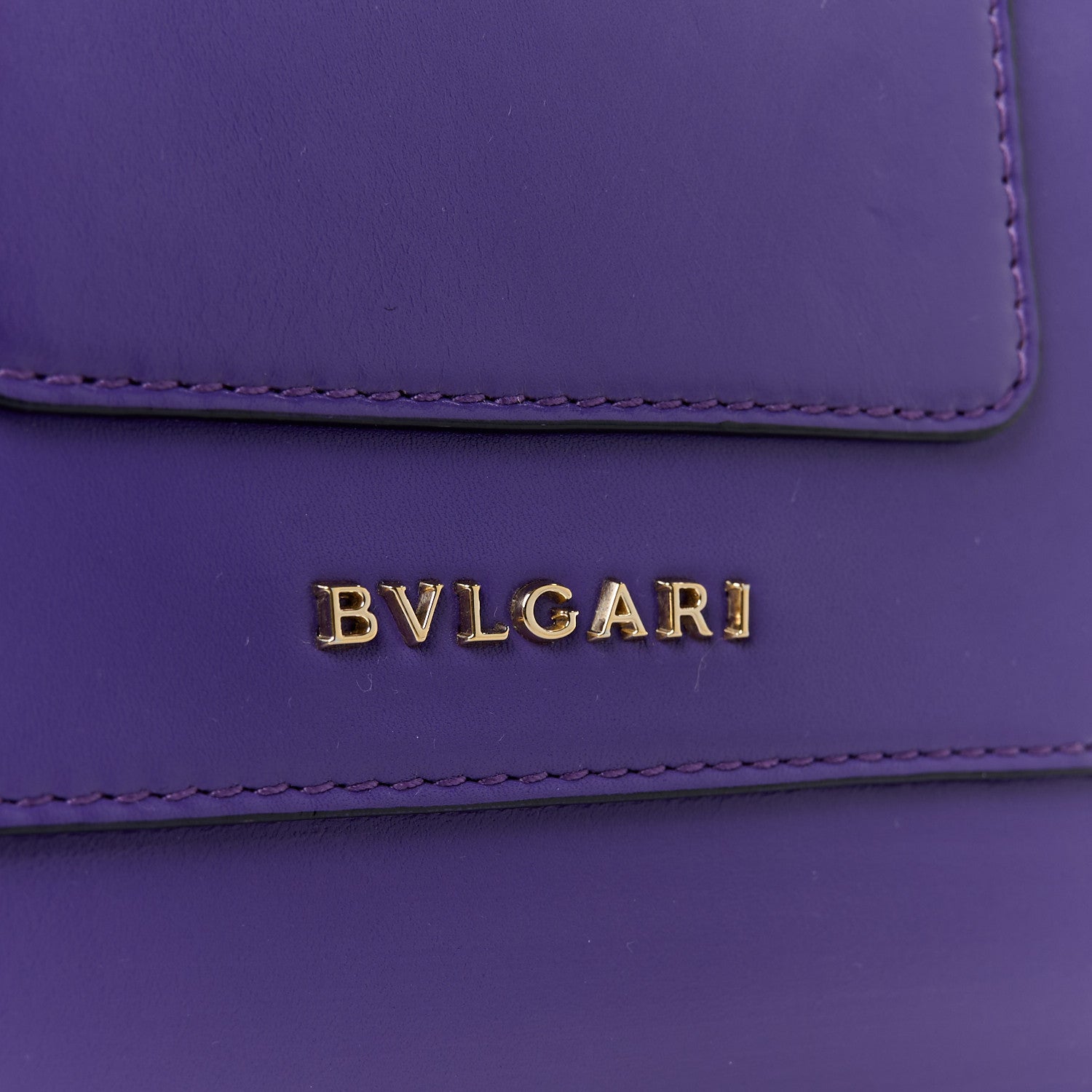Bulgari Calfskin Serpenti Forever Top Handle Purple 7 of 10