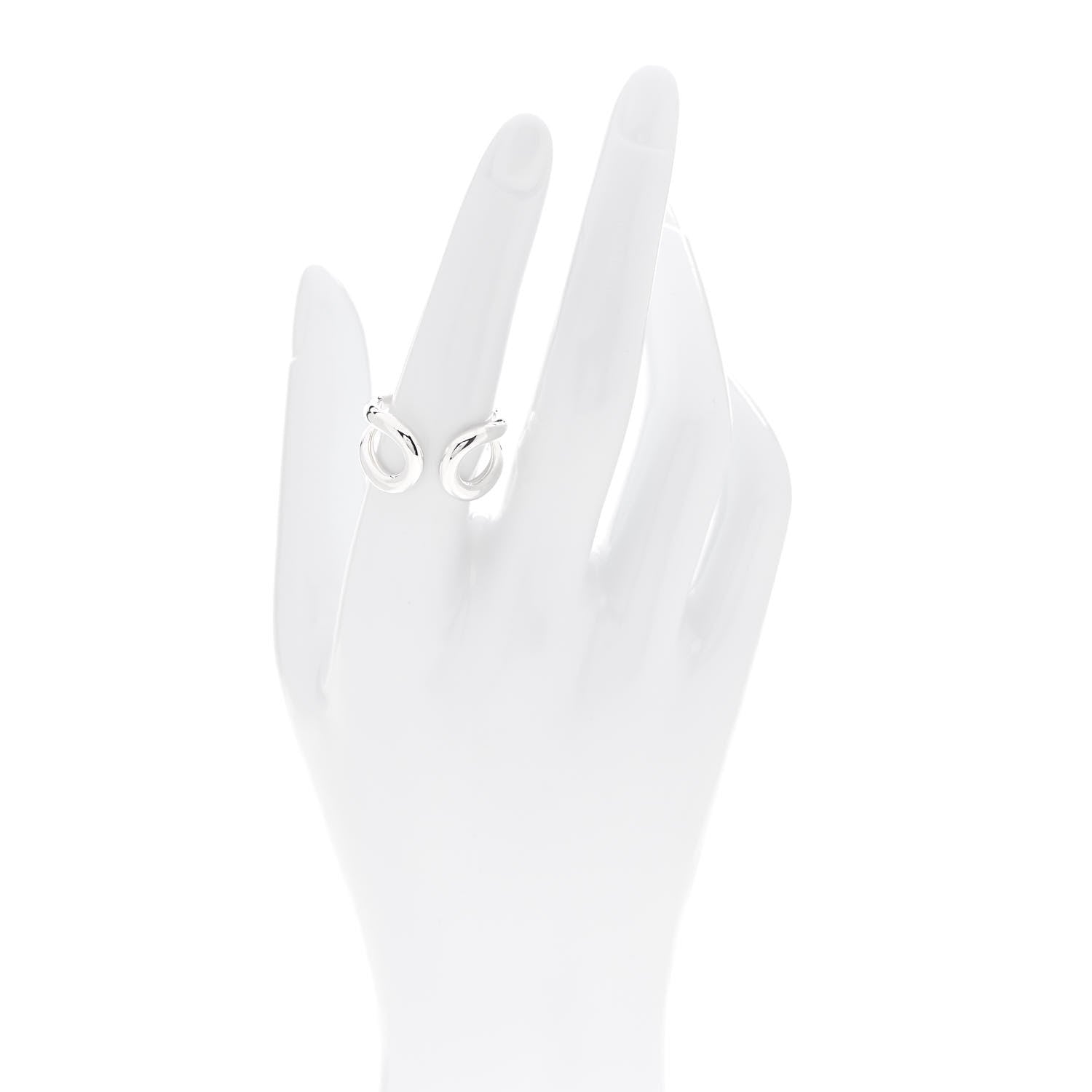 Hermes Sterling Silver Lima Ring 56 7.75 2 of 5
