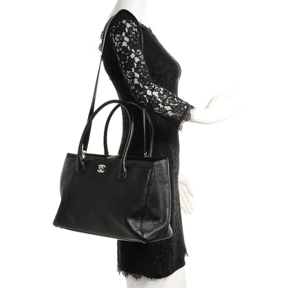 Chanel Calfskin Cerf Executive Shopper Tote Black 2 of 7