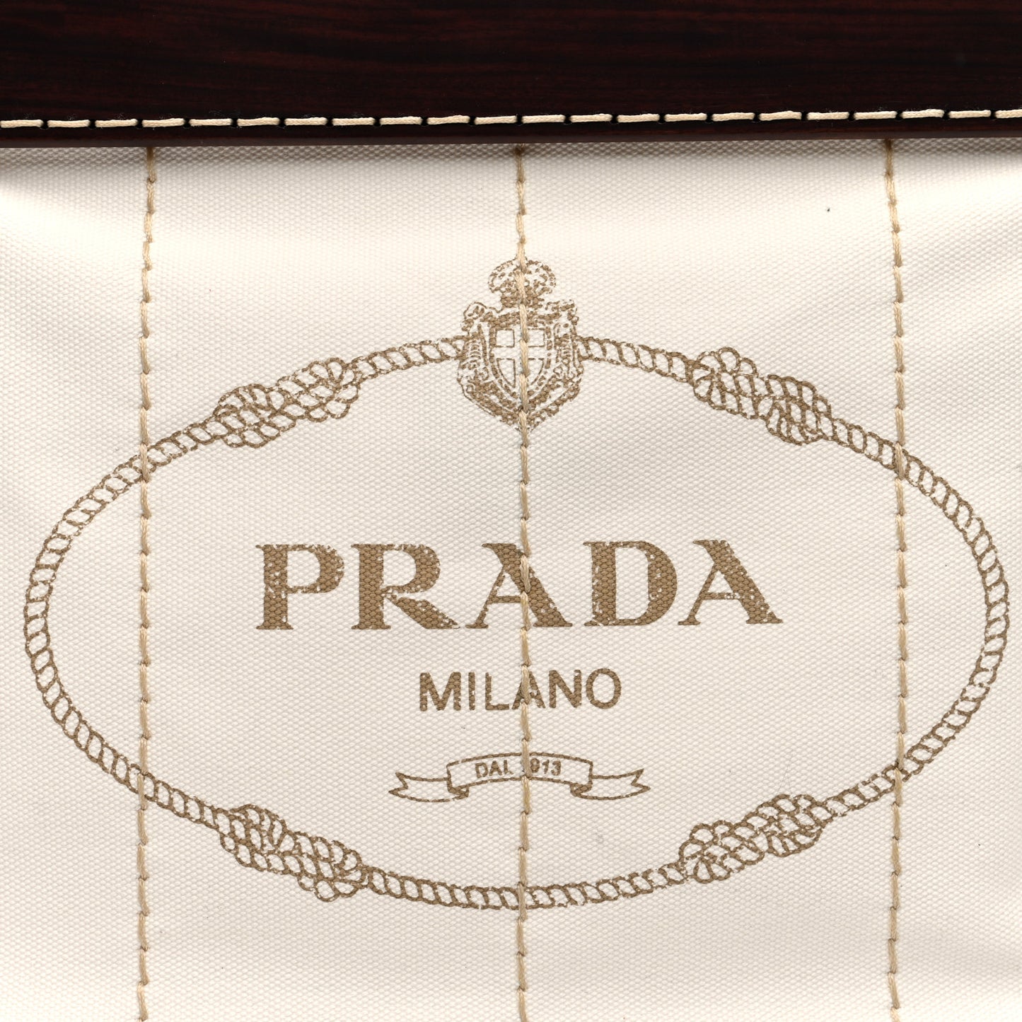 Canapa Legno Logo Tote White