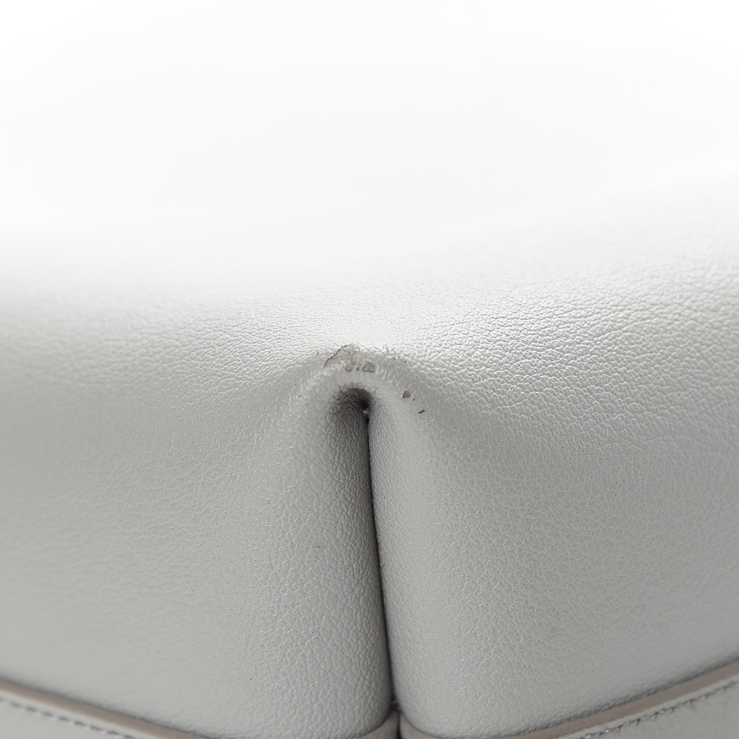 Saint Laurent Calfskin Medium Shopping Tote Light Gray 16 of 16