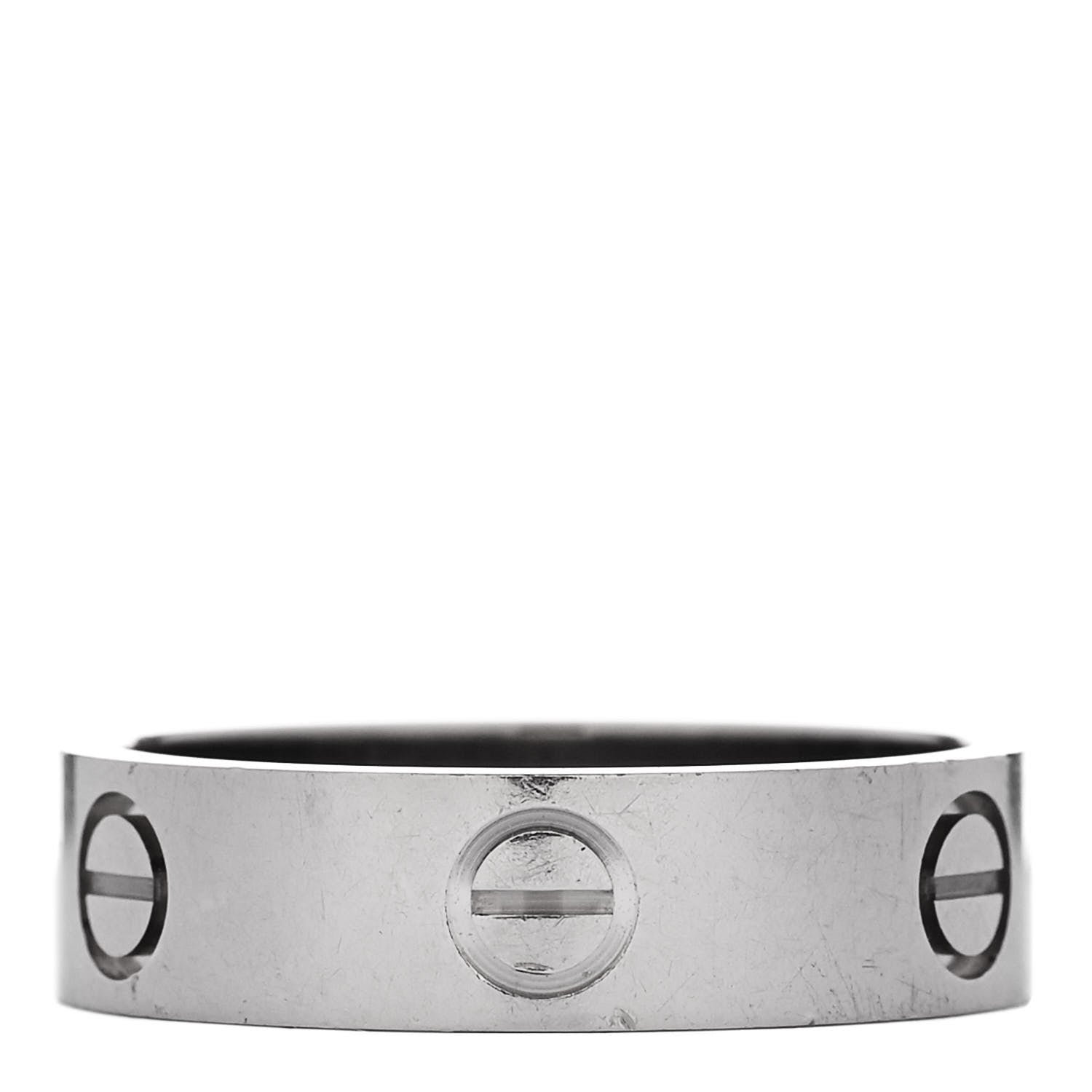 Cartier 18K White Gold 5.5mm LOVE Ring 57 8 1 of 5