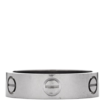 Cartier 18K White Gold 5.5mm LOVE Ring 57 8 1 of 5