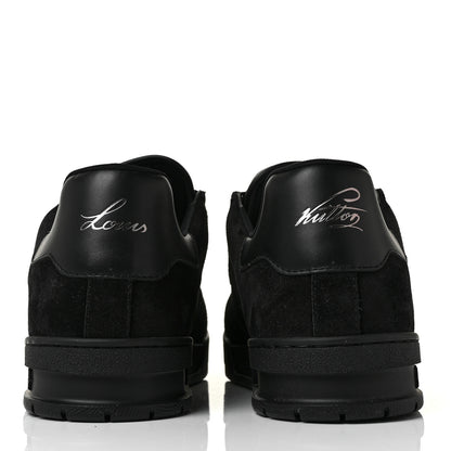Louis Vuitton Suede Mens LV Trainer Sneakers 9 Black 5 of 8