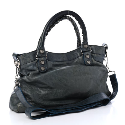 Balenciaga Agneau Giant 12 Silver Hardware Town Canard 2 of 4