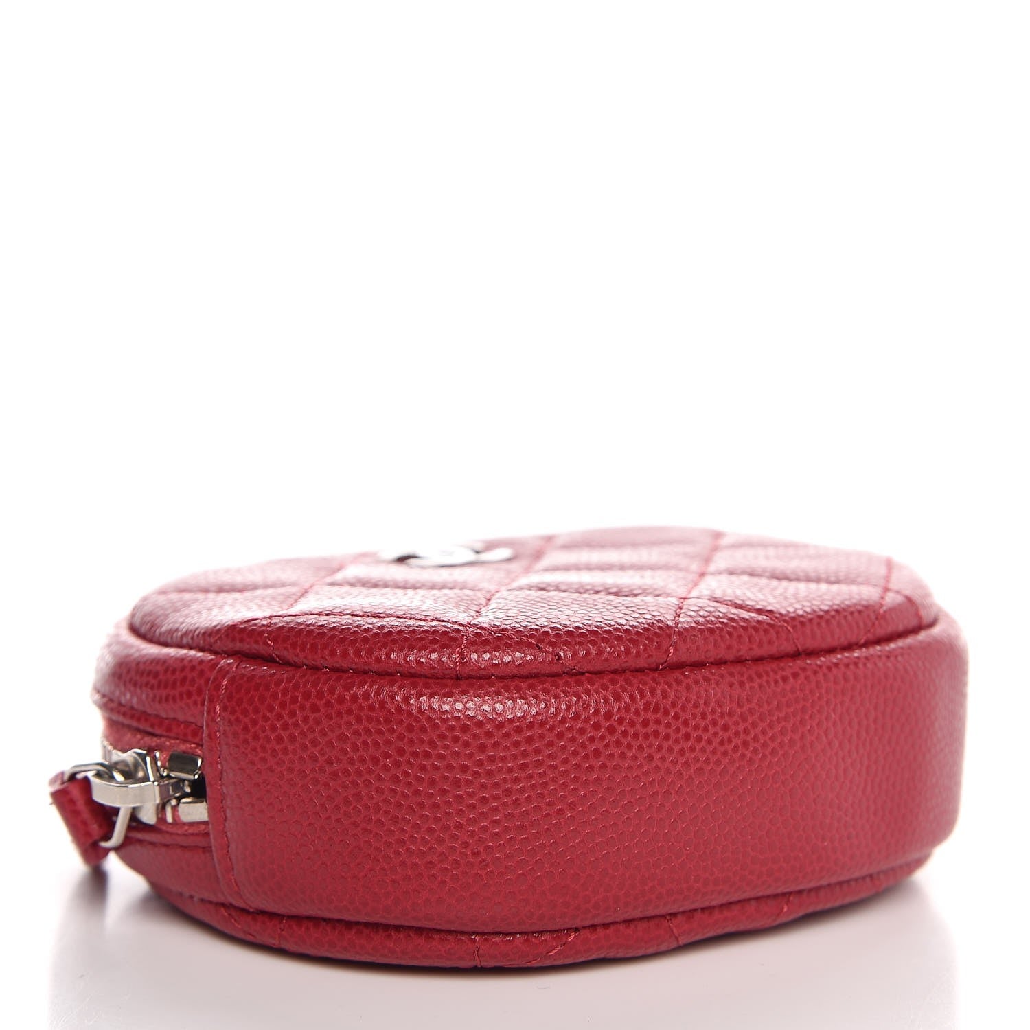 Chanel Caviar Quilted Zip Around Classic Coin Purse Dark Pink 4 of 7