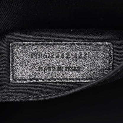 Saint Laurent Canvas Calfskin Monogram Lou Camera Bag Black Grey Cream 7 of 10