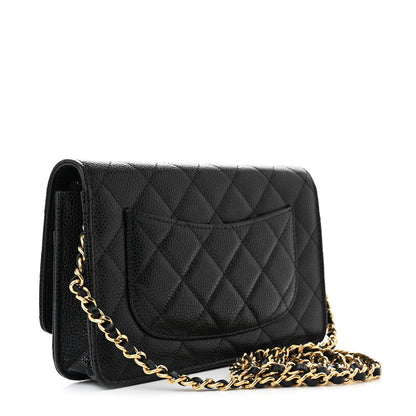 Chanel Caviar Quilted Wallet On Chain WOC Black 3 of 12