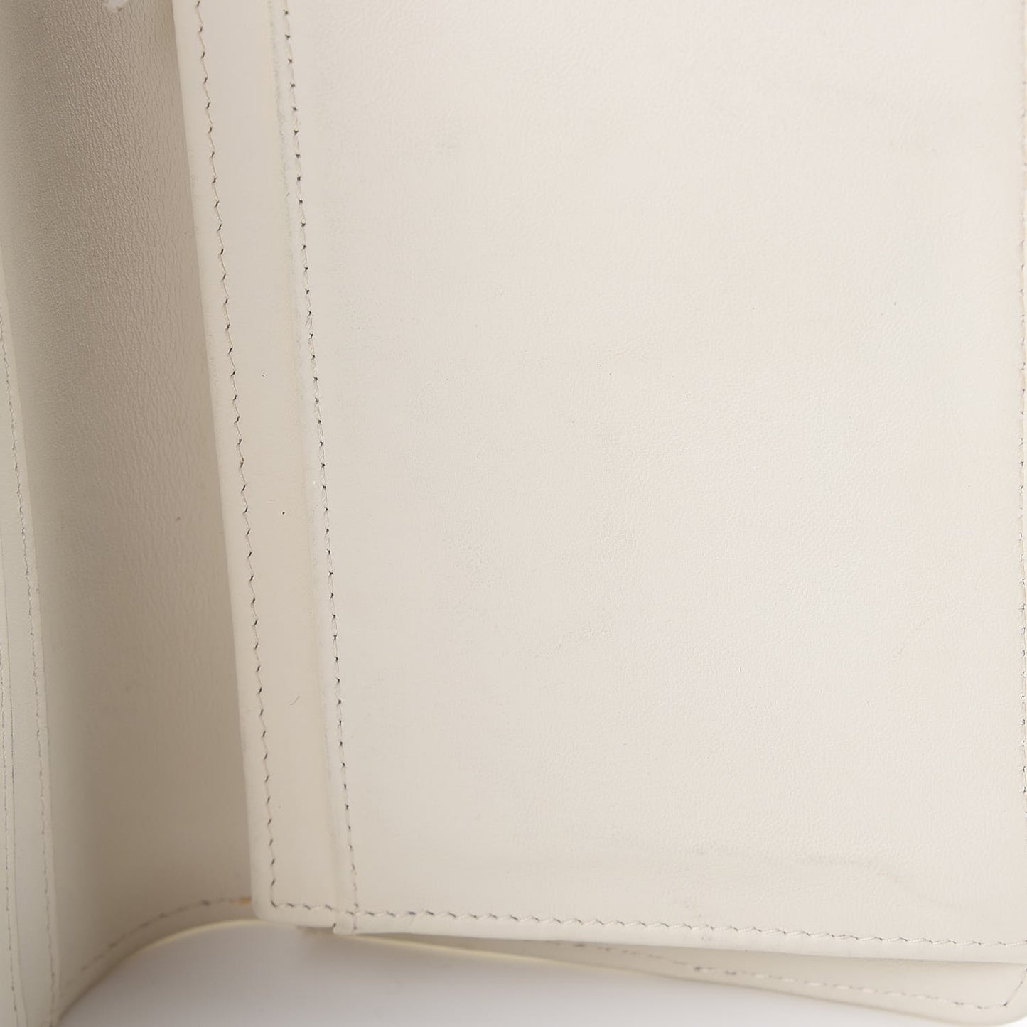 Calfskin Diamond Stitched Yen Wallet Dark Navy Blue