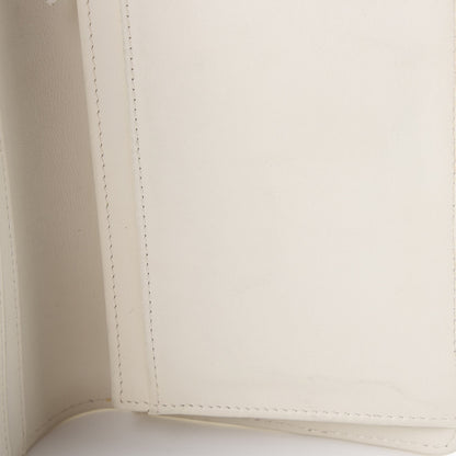 Chanel Calfskin Diamond Stitched Yen Wallet Dark Navy Blue 12 of 14