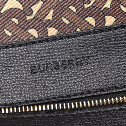 Burberry Calfskin TB Motif Embossed Medium Tote Black 6 of 8