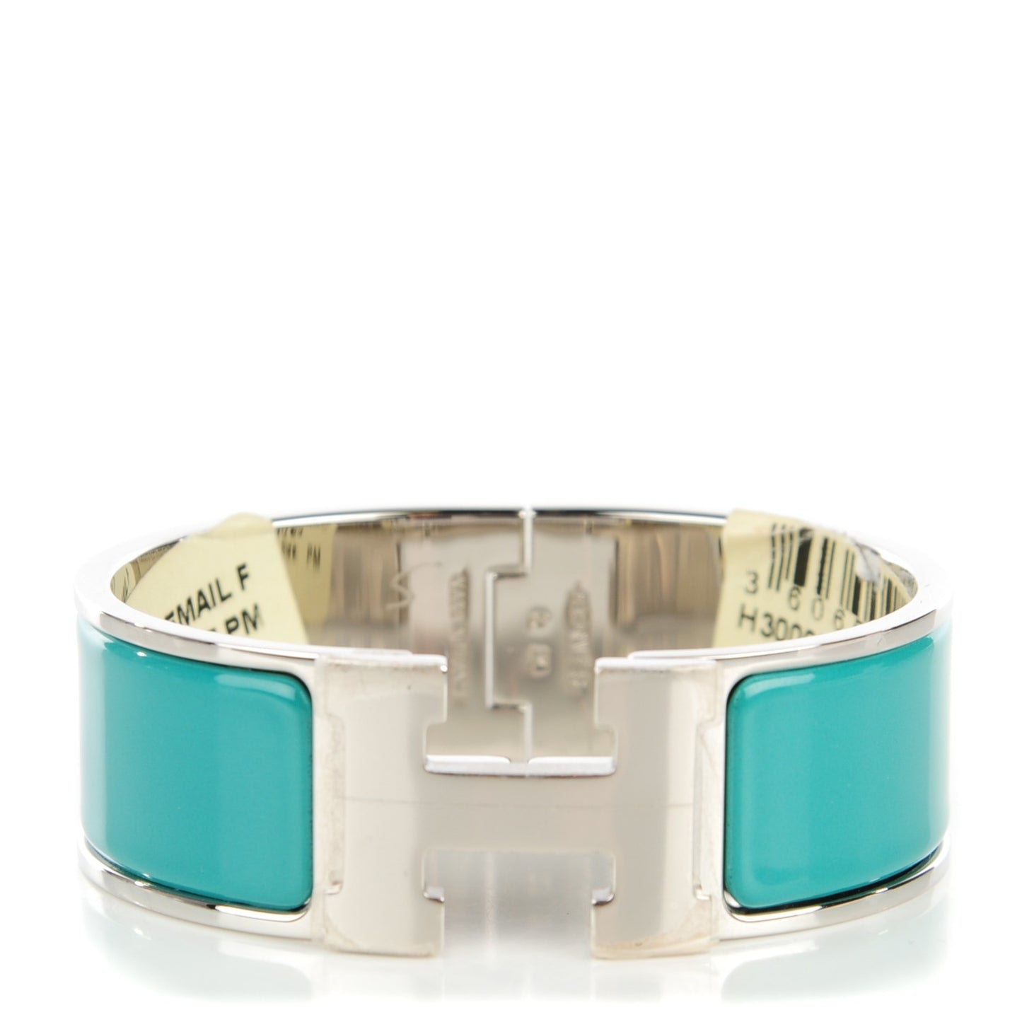 Enamel Wide Clic Clac H Bracelet PM Emeraude