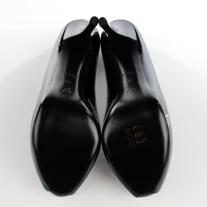 Louis Vuitton Patent Calfskin Oh Really Peep Toe Pumps 40 Black 6 of 9