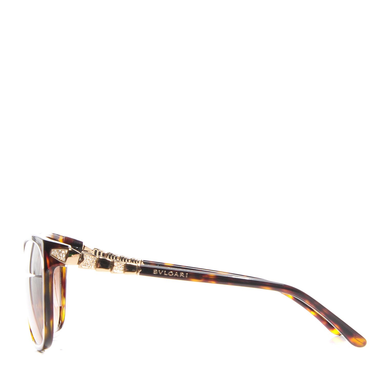 Bulgari Crystal Sunglasses 8136-B Brown 2 of 8
