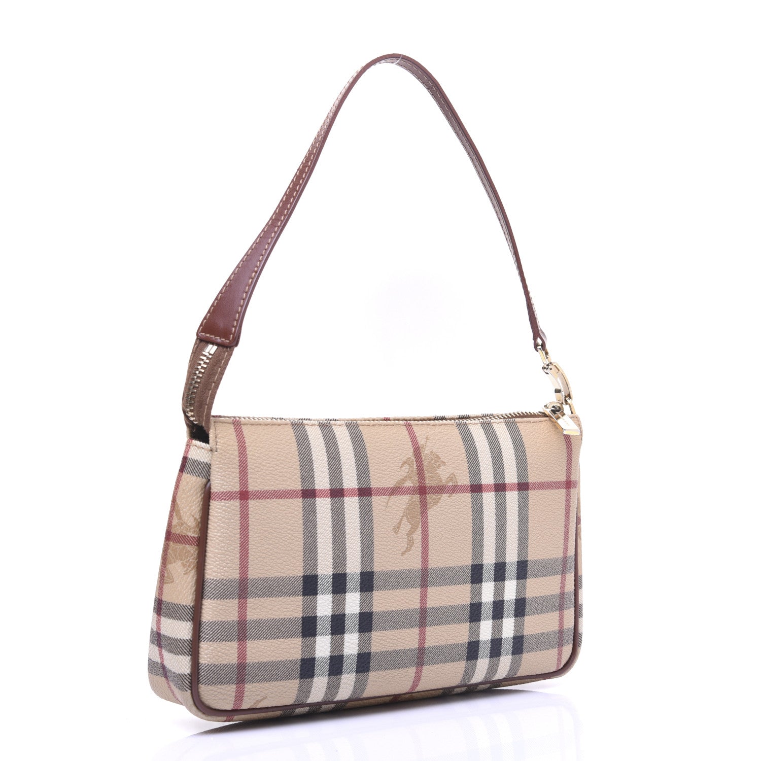 Burberry Haymarket Check Pochette Chocolate 3 of 12