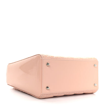Christian Dior Patent Cannage Medium Lady Dior Rose Clair 4 of 9