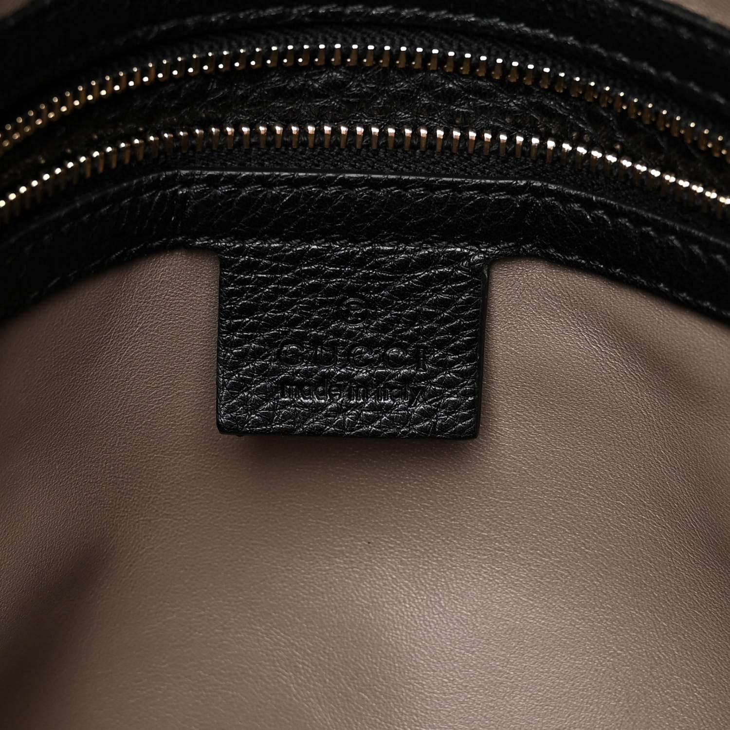 Gucci Pebbled Calfskin Lady Tassel Top Handle Bag Black 6 of 10