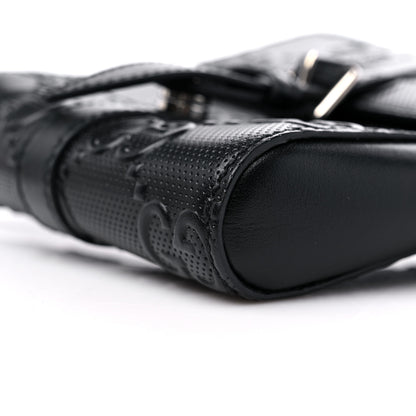 Gucci Calfskin GG Tennis Embossed 2 Detachable Pouch Belt Bag Black 11 of 13