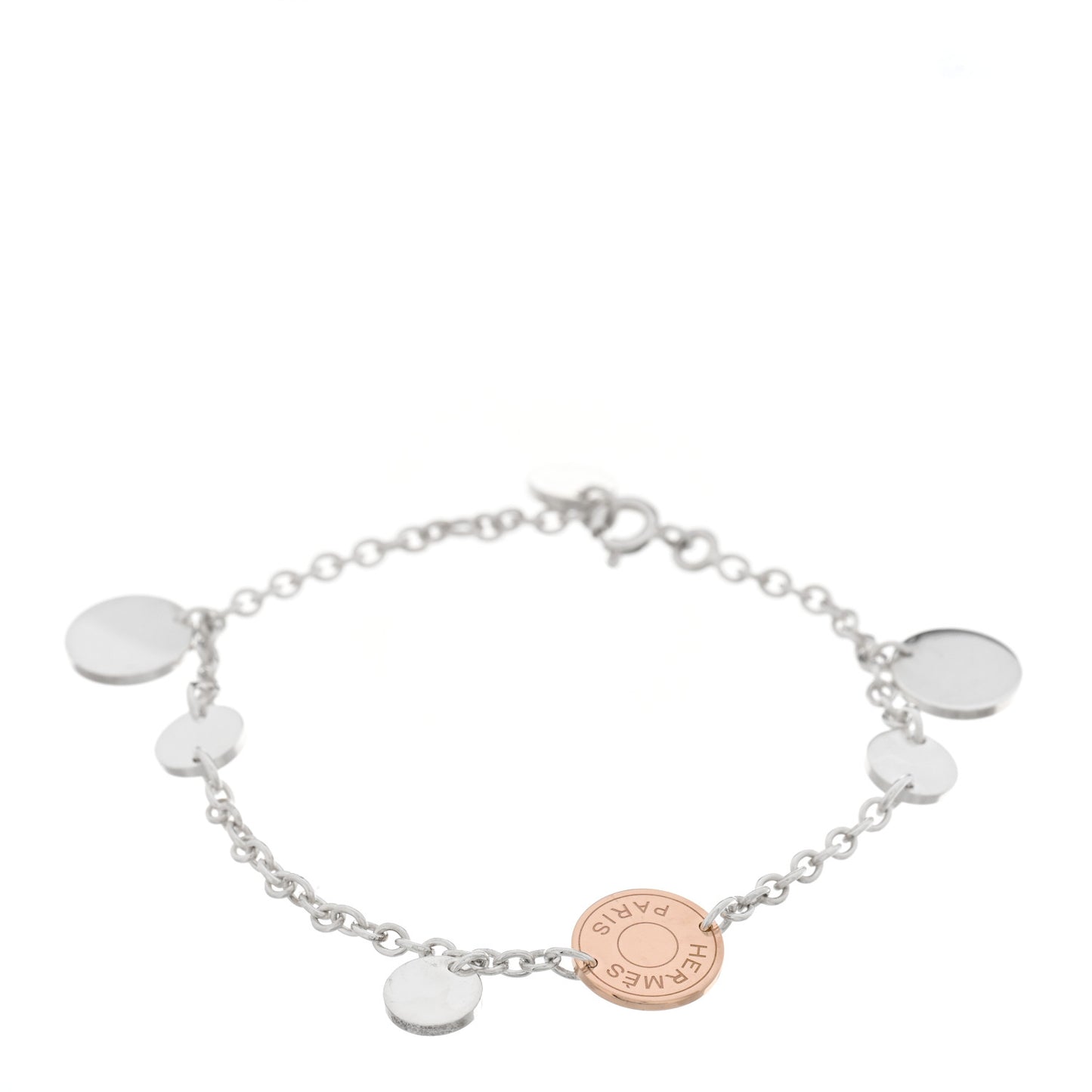 Sterling Silver 18K Rose Gold Confettis Bracelet ST