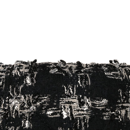 Chanel Tweed Quilted Chanel 19 Wallet On Chain WOC Black Silver Ecru 12 of 13