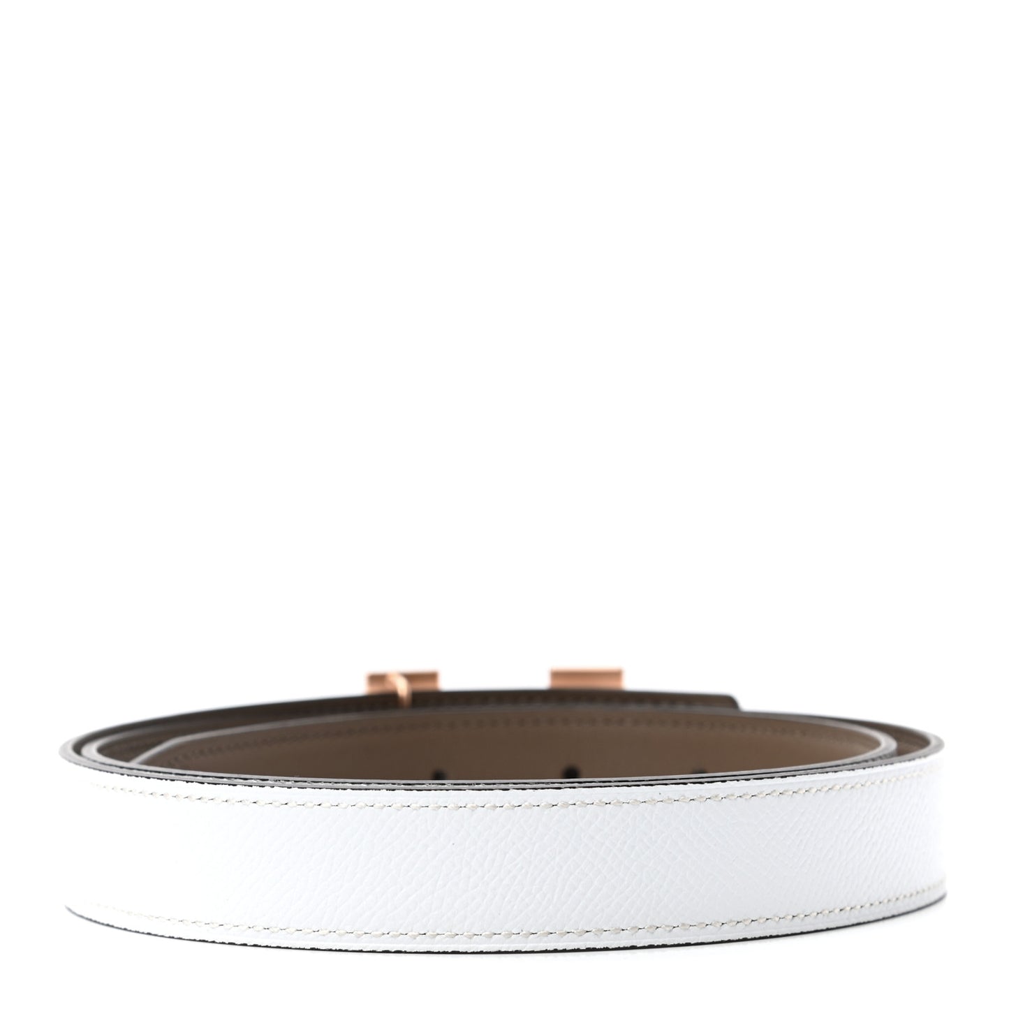 Epsom Swift 24mm Mini H Belt 85 34 Etoupe White