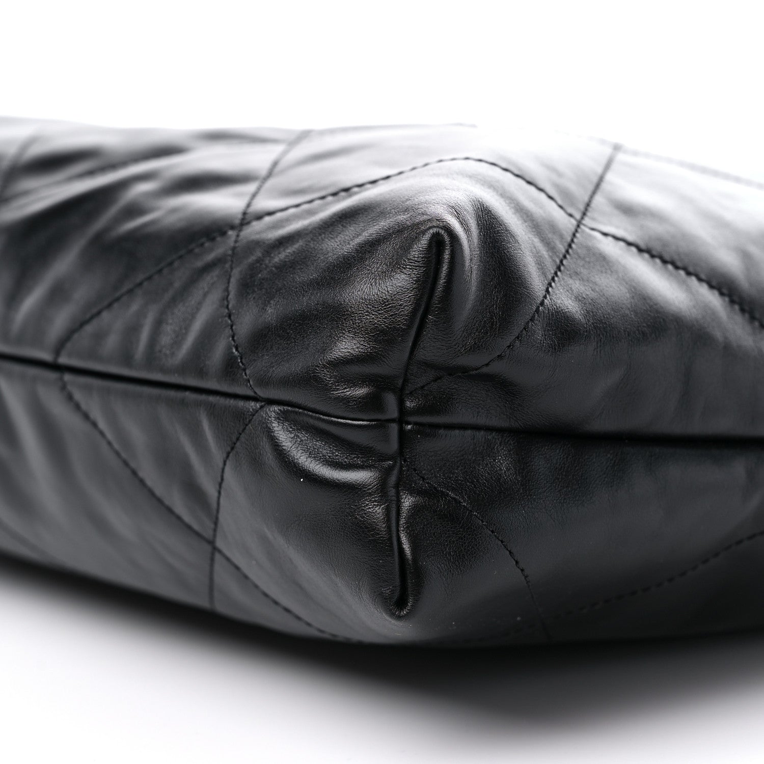 Chanel Shiny Calfskin Quilted Chanel 22 So Black 10 of 10