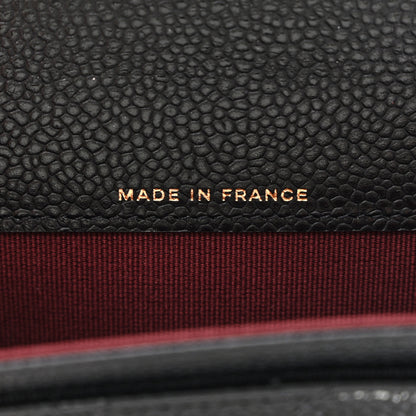 Chanel Caviar Quilted Flap Card Holder Wallet Black 7 of 10