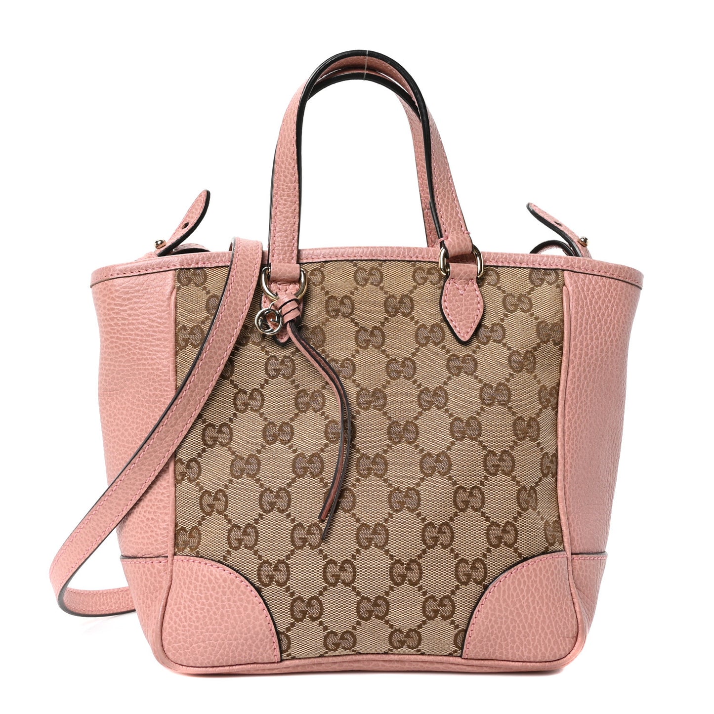 Monogram Small Bree Tote Beige Soft Pink