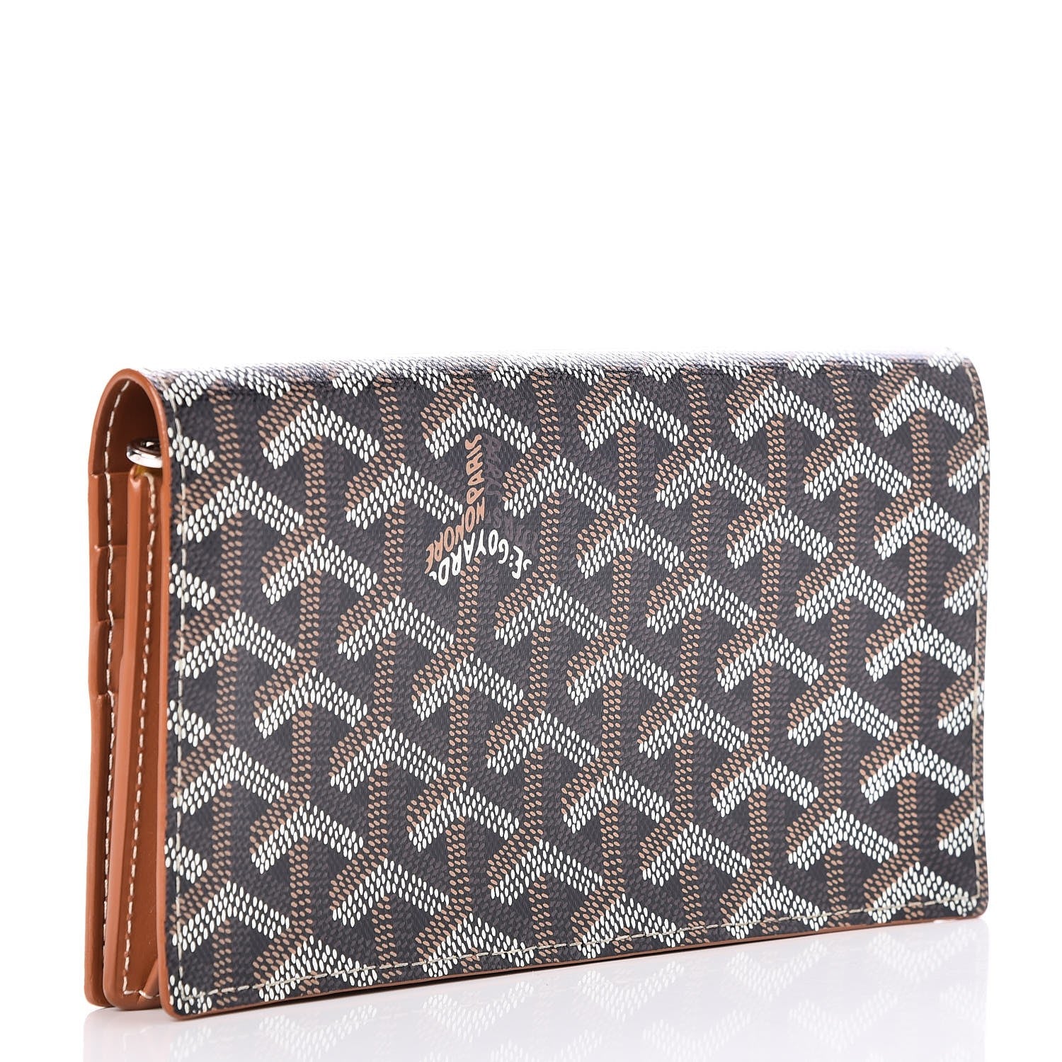 Goyard Goyardine Richelieu Wallet Black Gold 3 of 8
