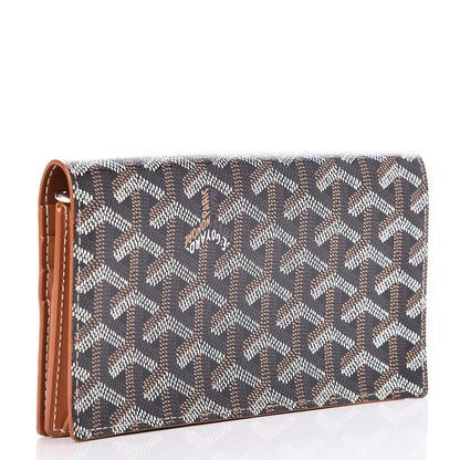 Goyard Goyardine Richelieu Wallet Black Gold 3 of 8